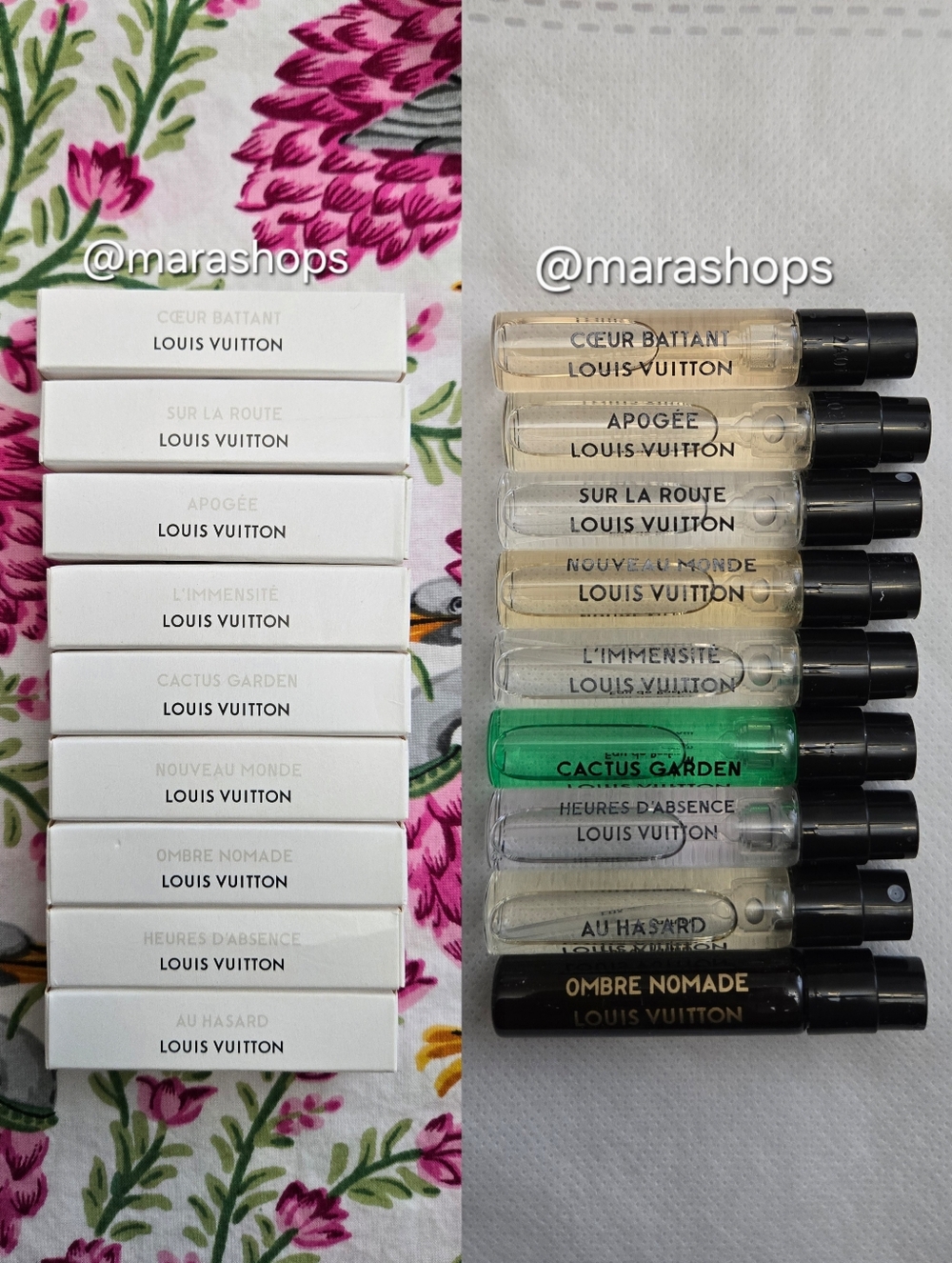 Louis Vuttion Perfume Sampler Lot